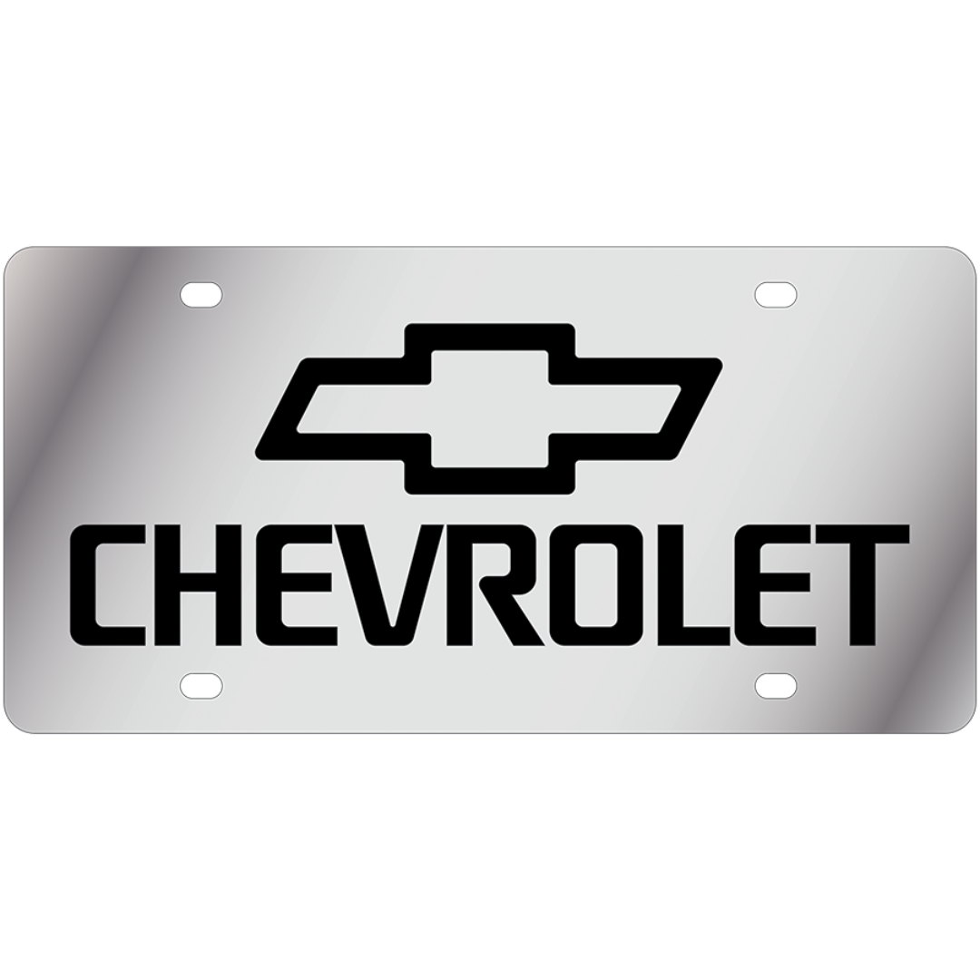 Chevrolet Stainless Steel License Plate