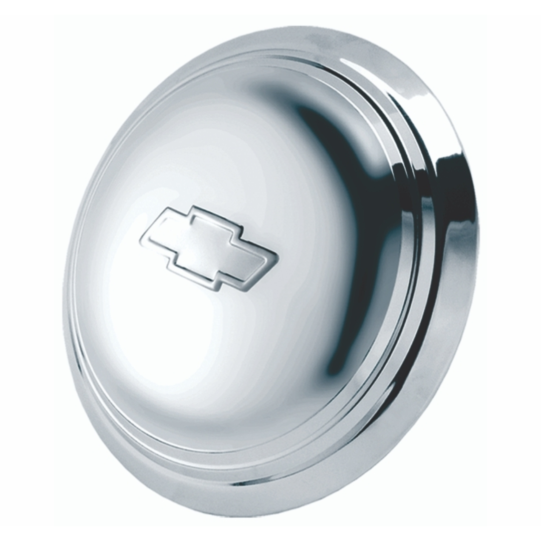 1968-1974 Chevrolet Camaro Wheel Center with Bowtie Emblem Indention Chrome Plated Stainless Steel