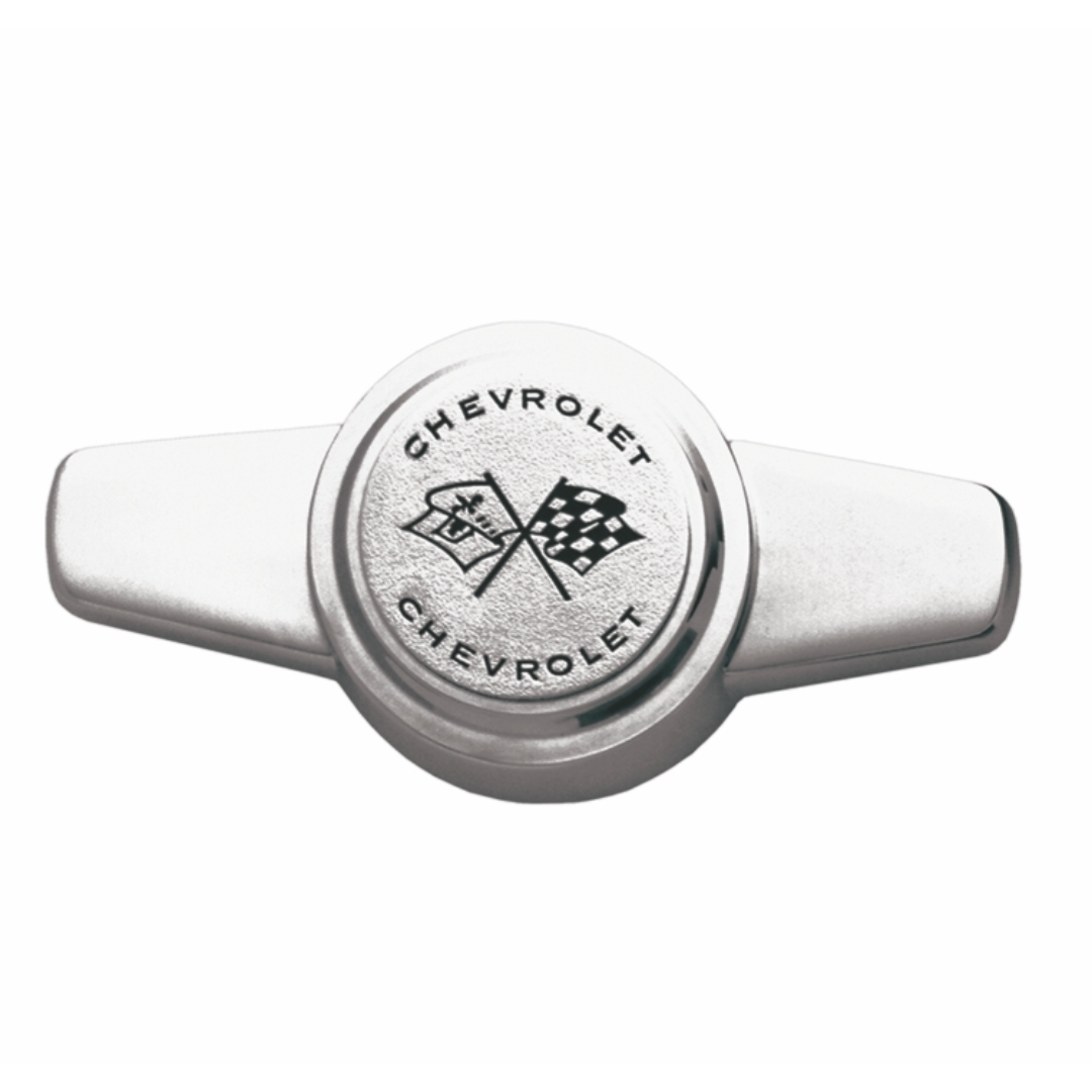 1968-1974 Chevrolet Camaro Bar Wheel Spinner Chrome Plated Zinc