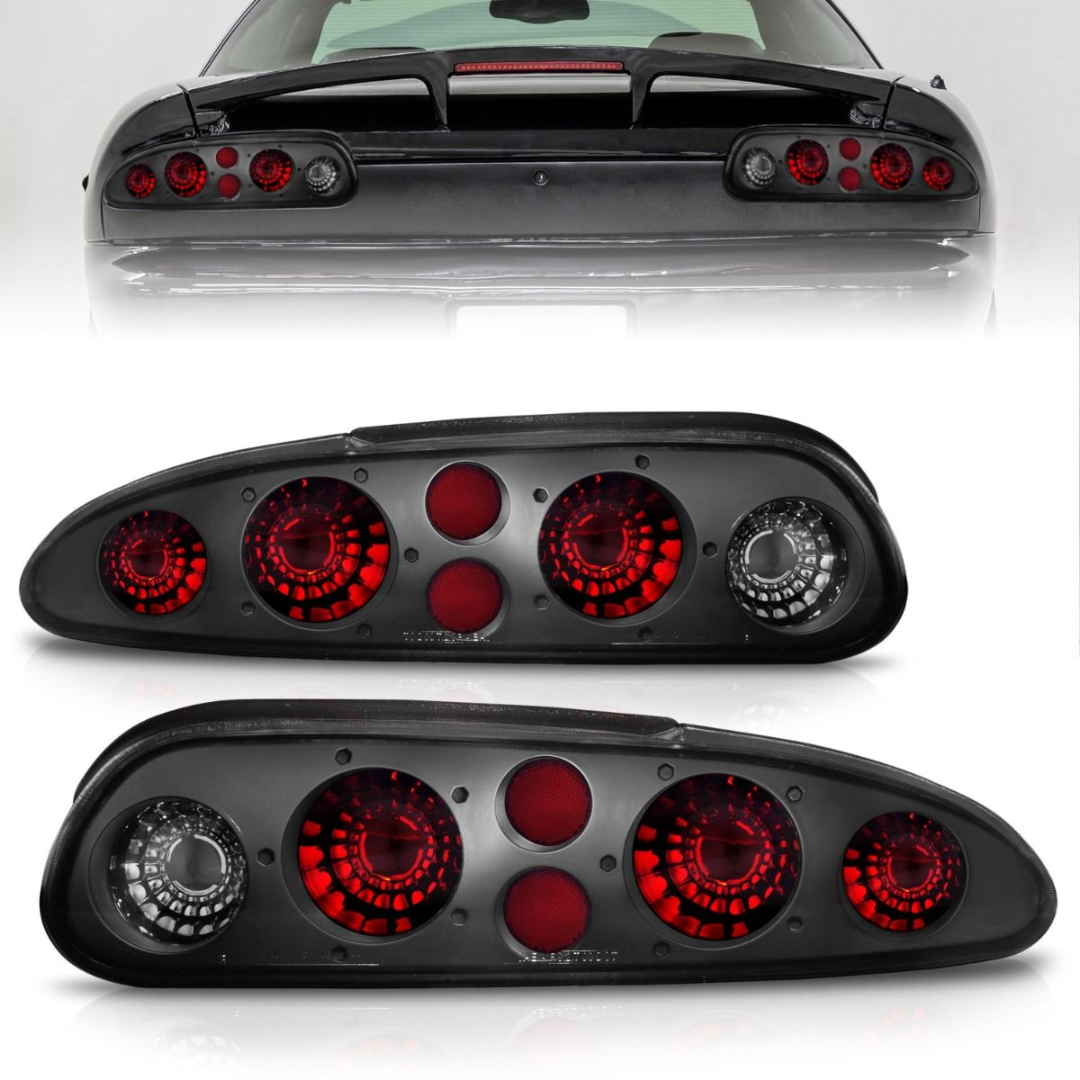 1993 2002 Chevrolet Camaro Anzo 221175 Tail Lights Dark Smoke