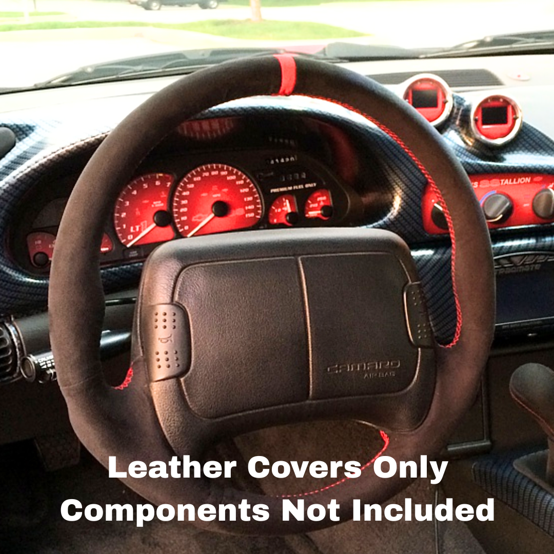 Chevrolet Camaro 1997-02 Steering Wheel Reupholstery Kit 2-Spoke