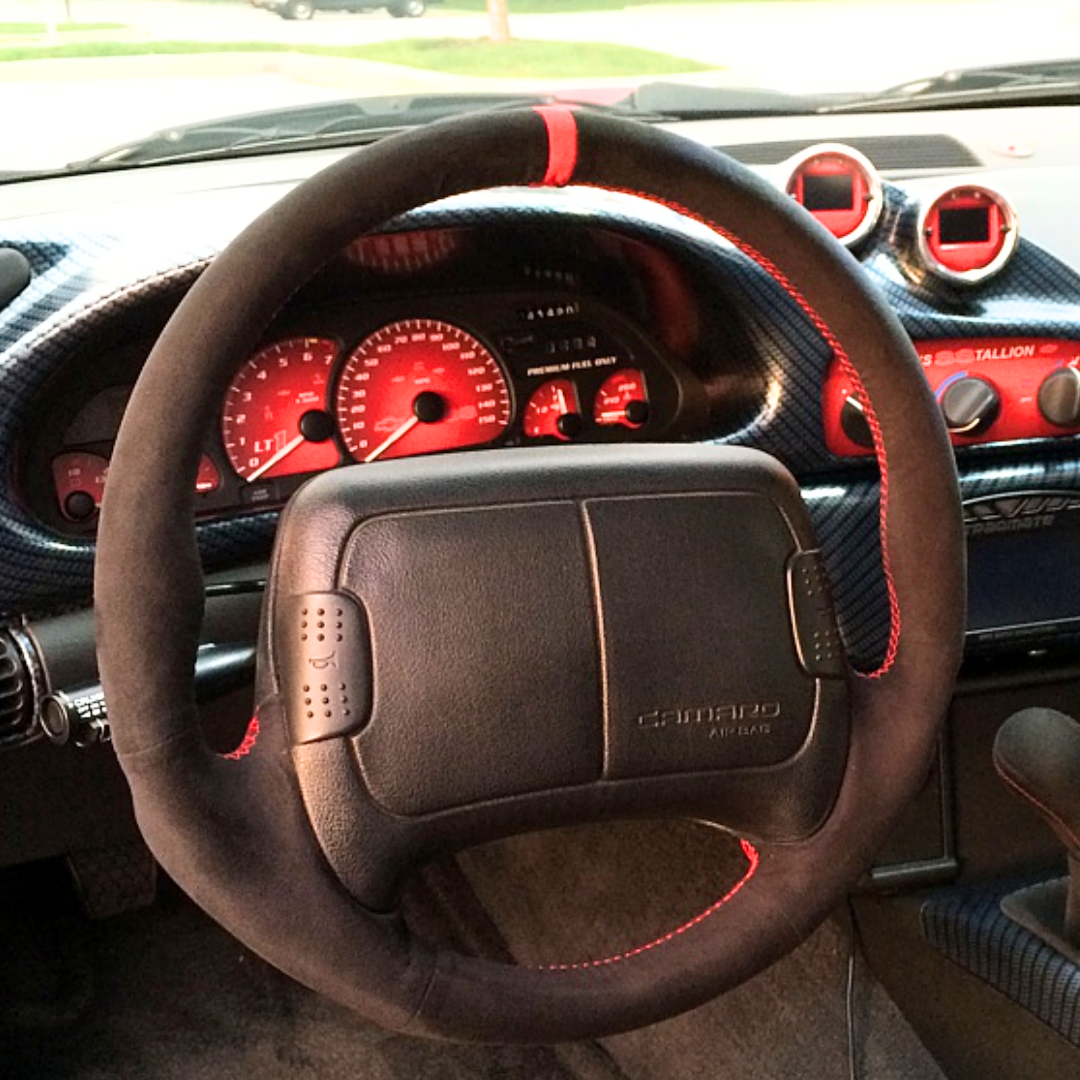 Chevrolet Camaro 1997-02 Steering Wheel Reupholstery Kit 2-Spoke