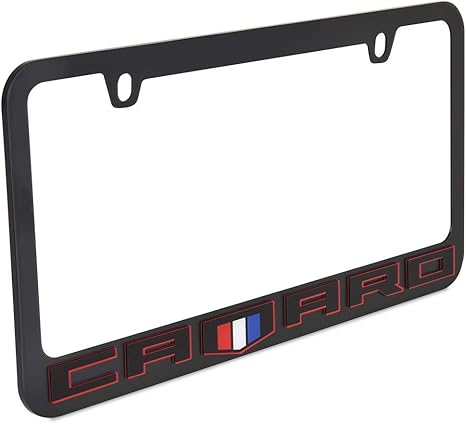 2018 Chevrolet Camaro Redline Black License Plate Frame