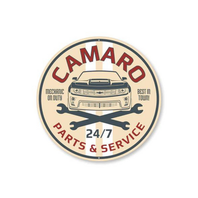 5th-gen-camaro-parts-service-aluminum-sign