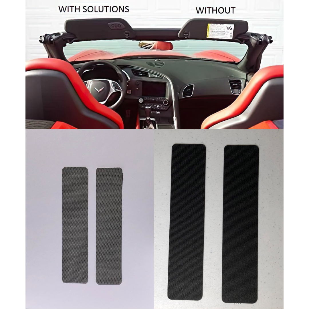 6th Generation Camaro Sun Visor Warning Label Cover - Black Or Grey Headliner