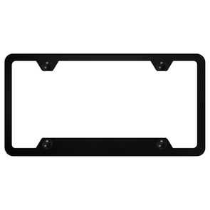black-4-hole-license-plate-frame-powder-coated-stainless-steel