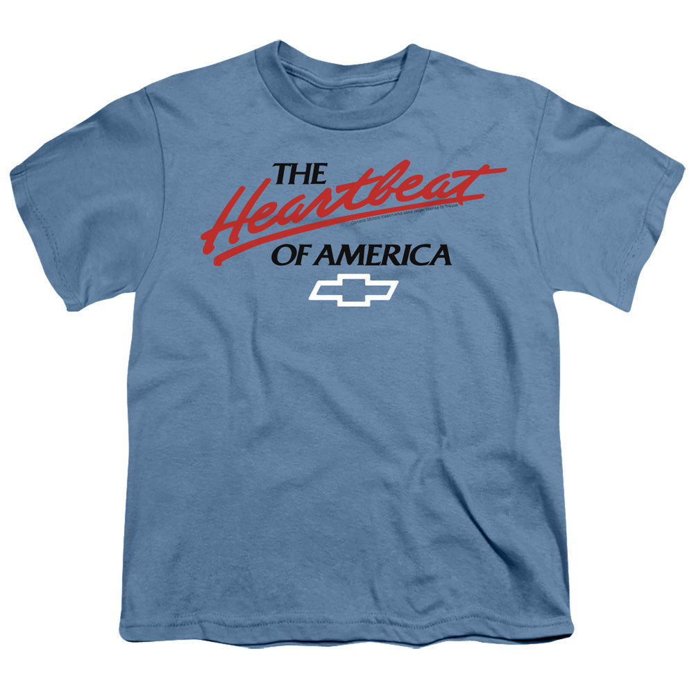 Chevrolet Heartbeat Of America - Youth Short Sleeve - Carolina Blue