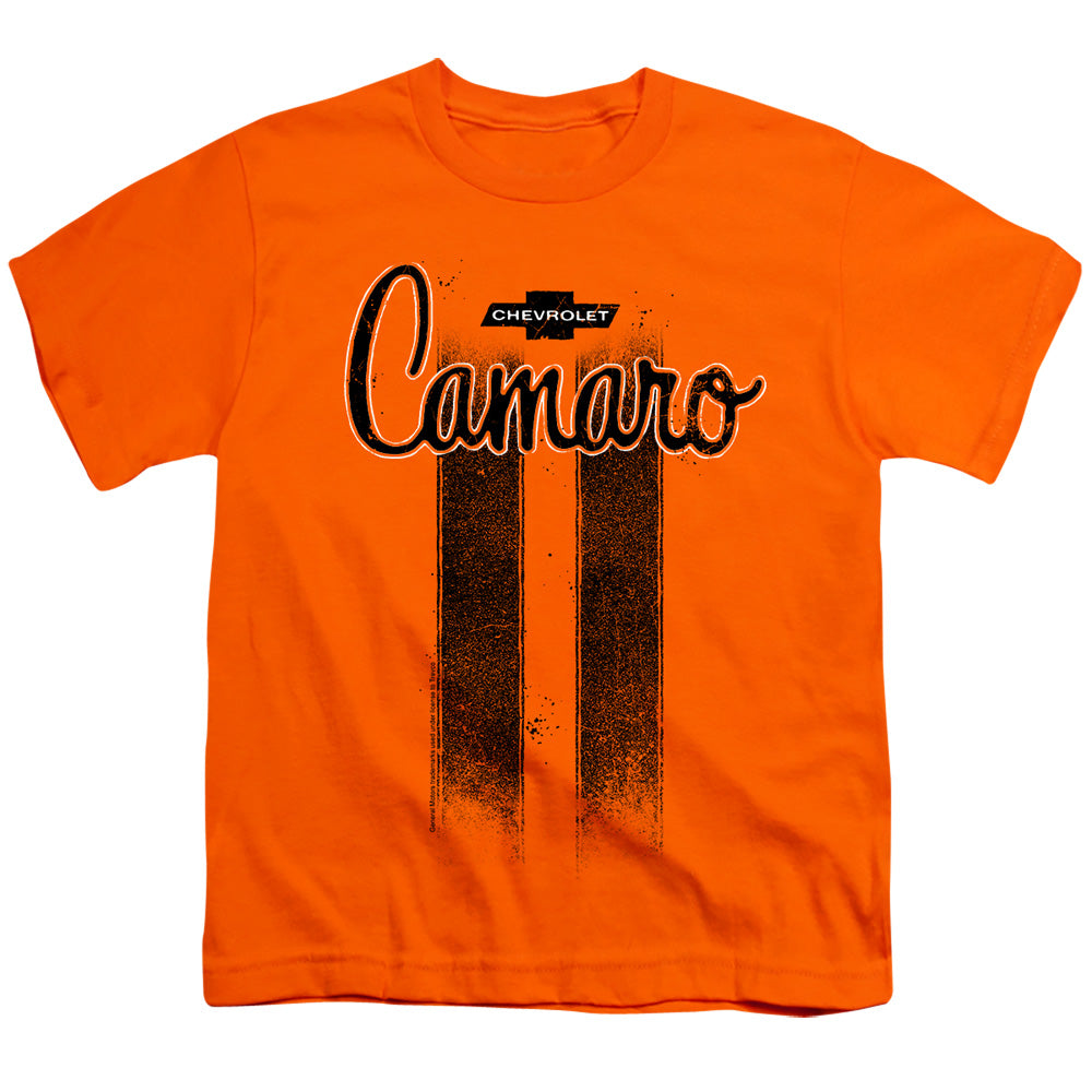 Chevrolet Camaro Stripes - Youth Short Sleeve - Orange