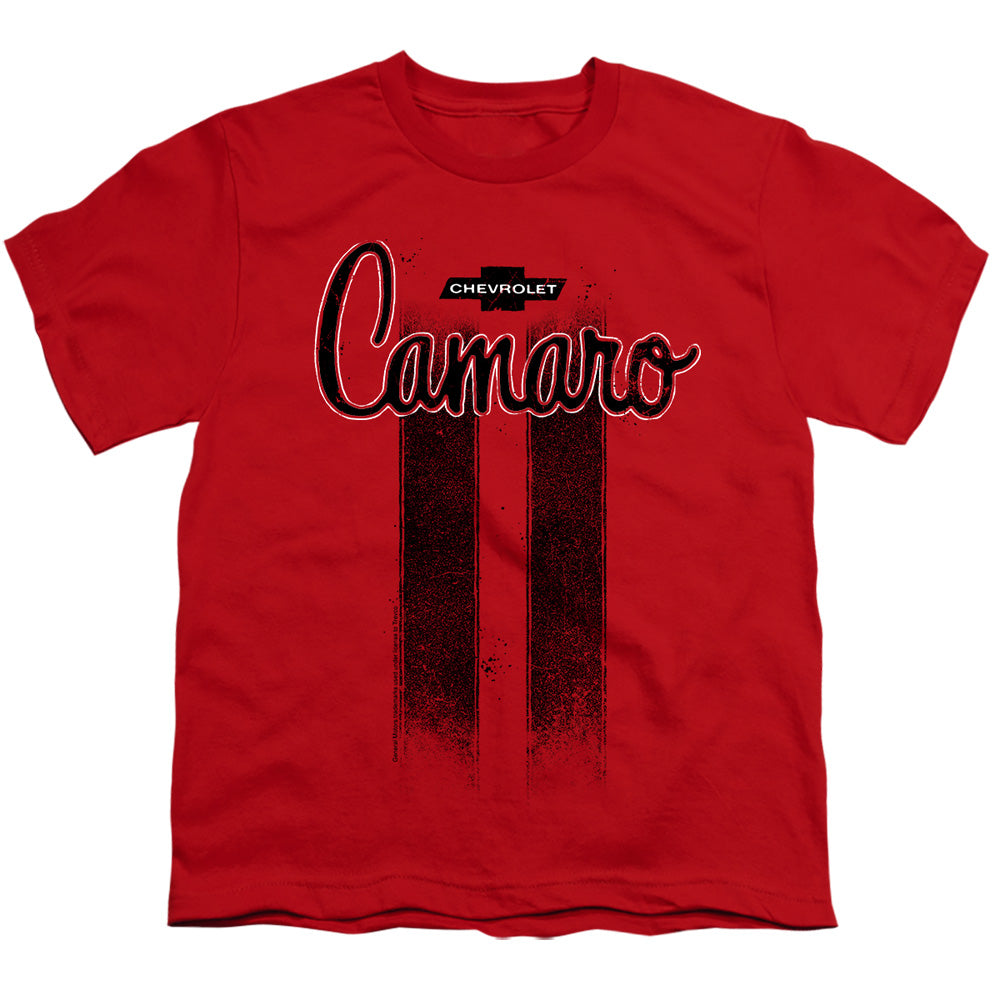 Chevrolet Camaro Stripes - Youth Short Sleeve - Red