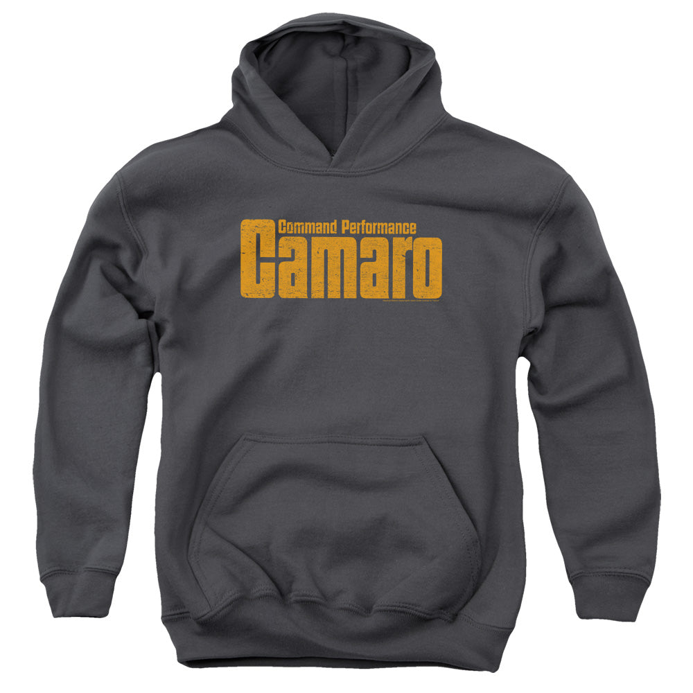Chevrolet Camaro Command Performance-Youth Hooded Sweatshirt-Charcoal