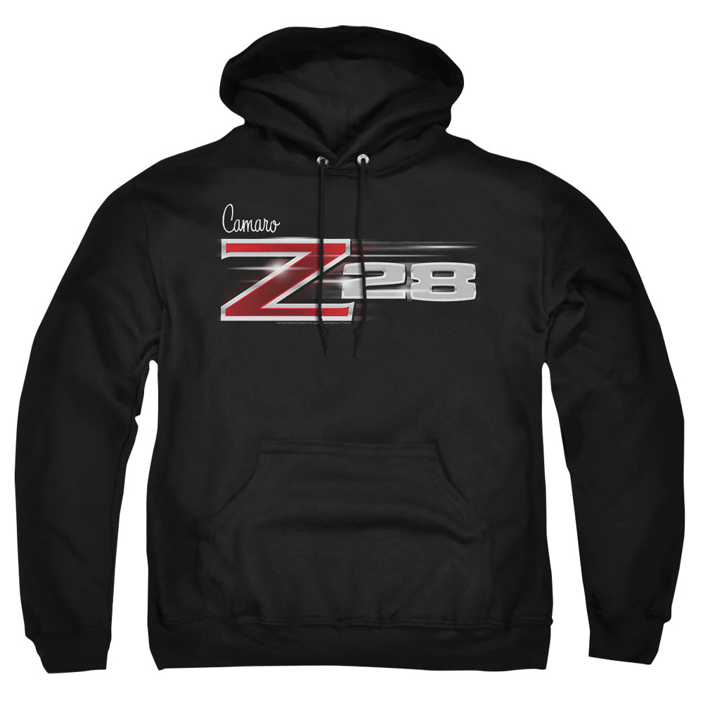 Chevrolet Camaro Z28 Logo-Adult Pullover Hoodie-Black
