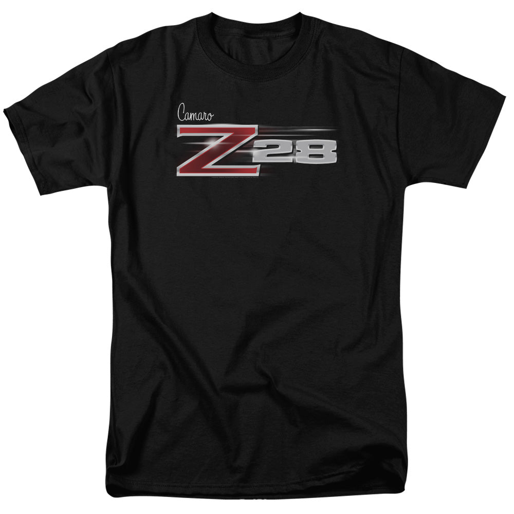 Chevrolet Camaro Z28 Logo-Adult Regular Fit Short Sleeve-Black