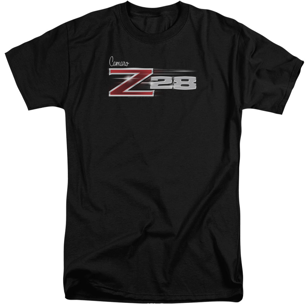 Chevrolet Camaro Z28 Logo-Adult Tall Fit Short Sleeve-Black