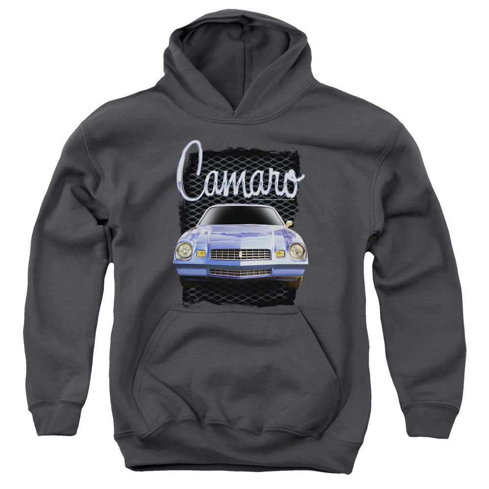 Chevrolet Camaro-Youth Hooded Sweatshirt-Charcoal