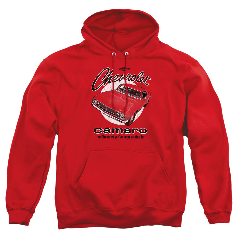 Chevrolet Retro Camaro-Adult Pullover Hoodie-Red