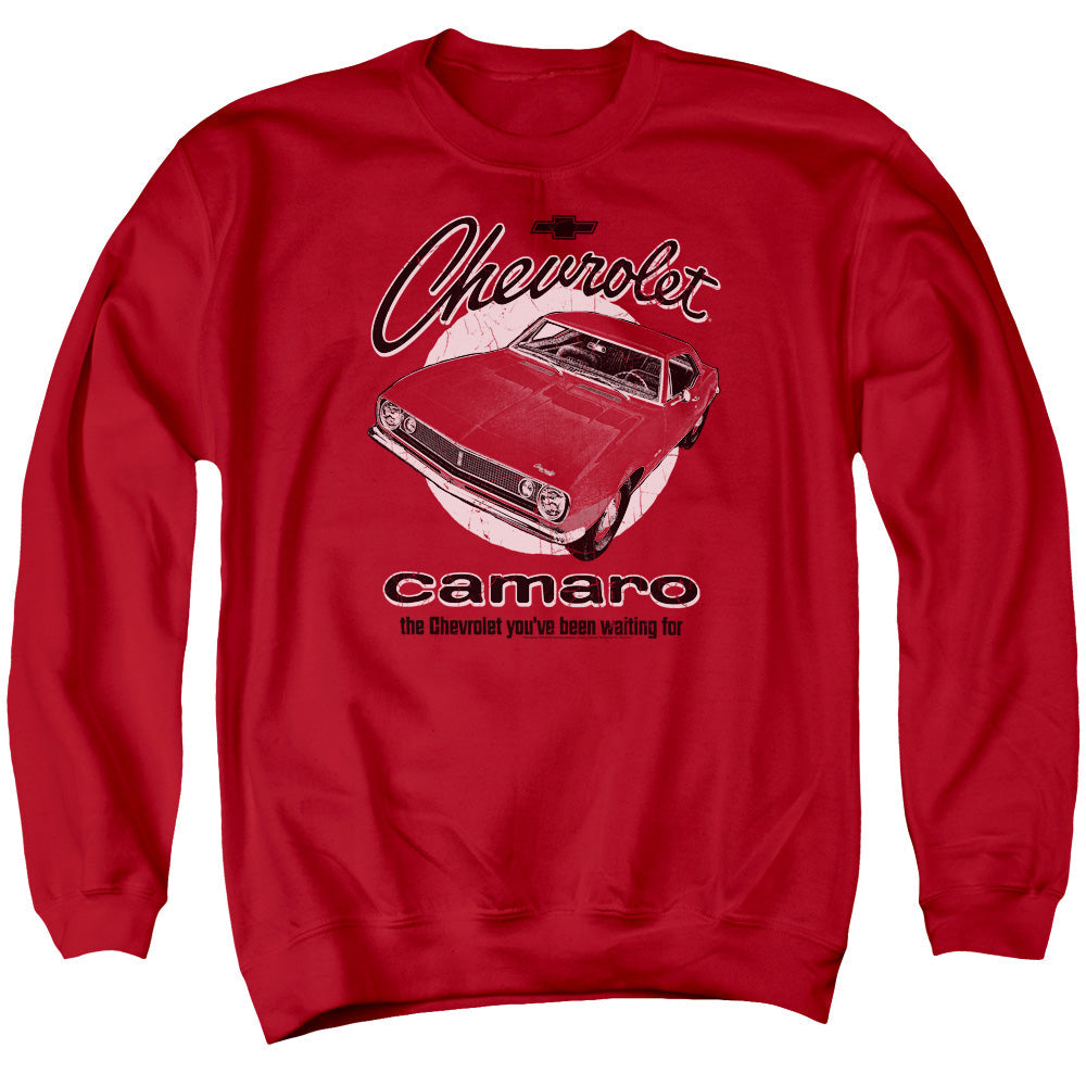 Chevrolet Retro Camaro-Adult Crewneck Sweatshirt-Red