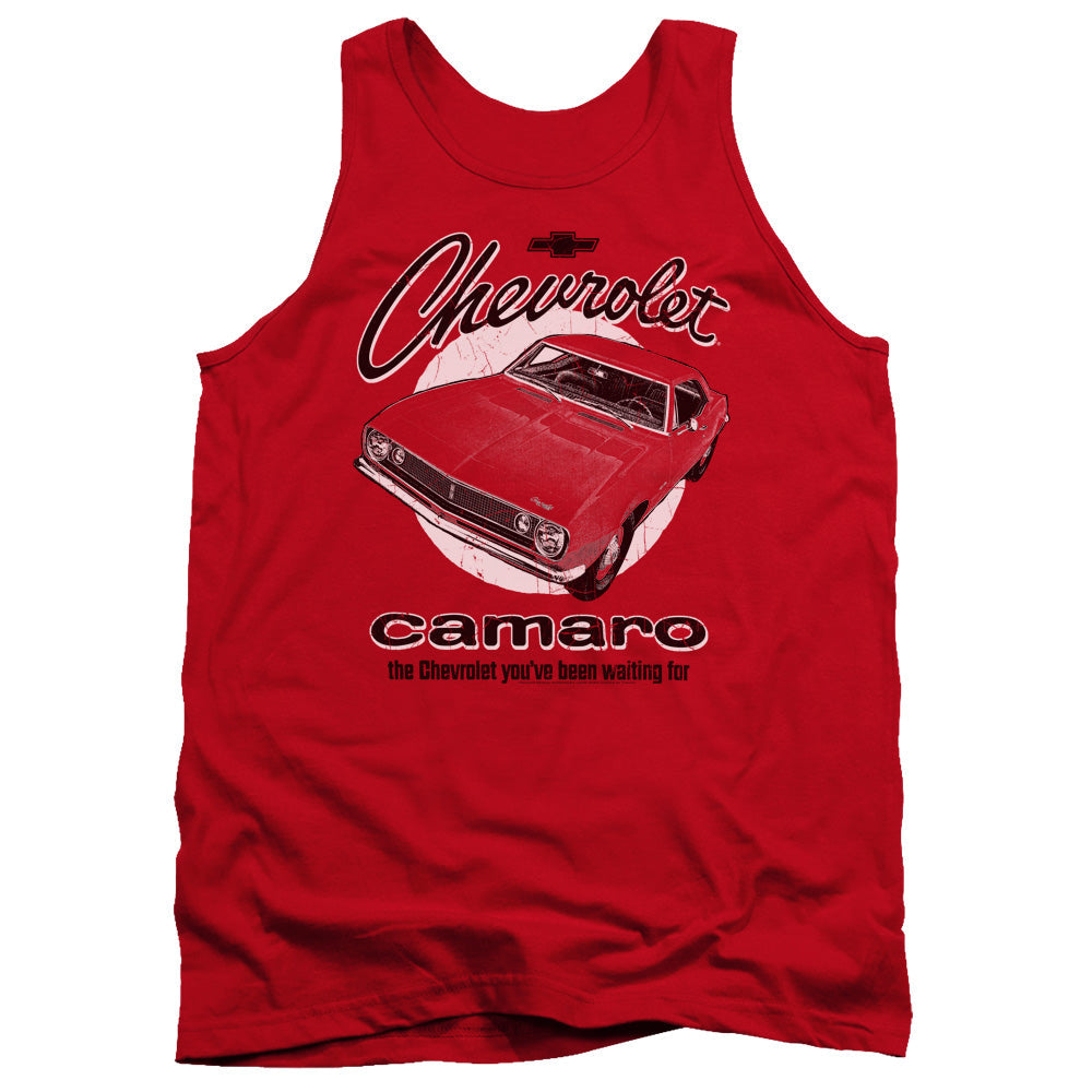 Chevrolet Retro Camaro-Adult Tank Top-Red