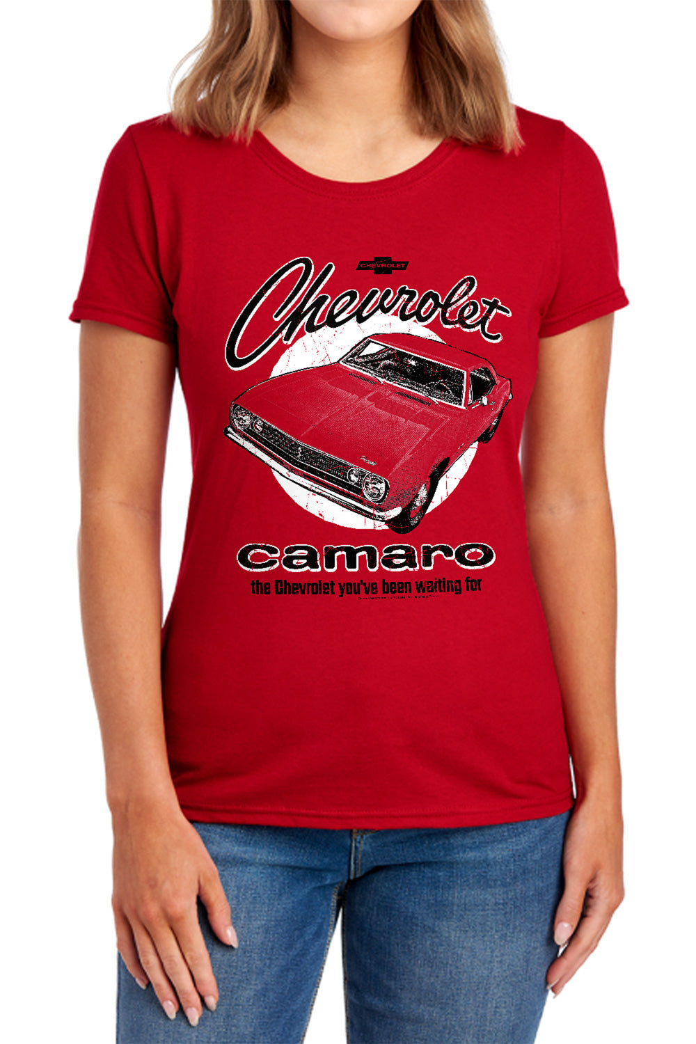Chevrolet Retro Camaro-Women's Short Sleeve-Red