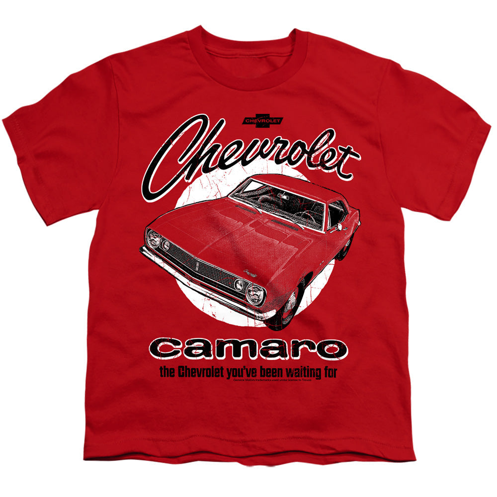 Chevrolet Retro Camaro Youth Tee - Red Short Sleeve