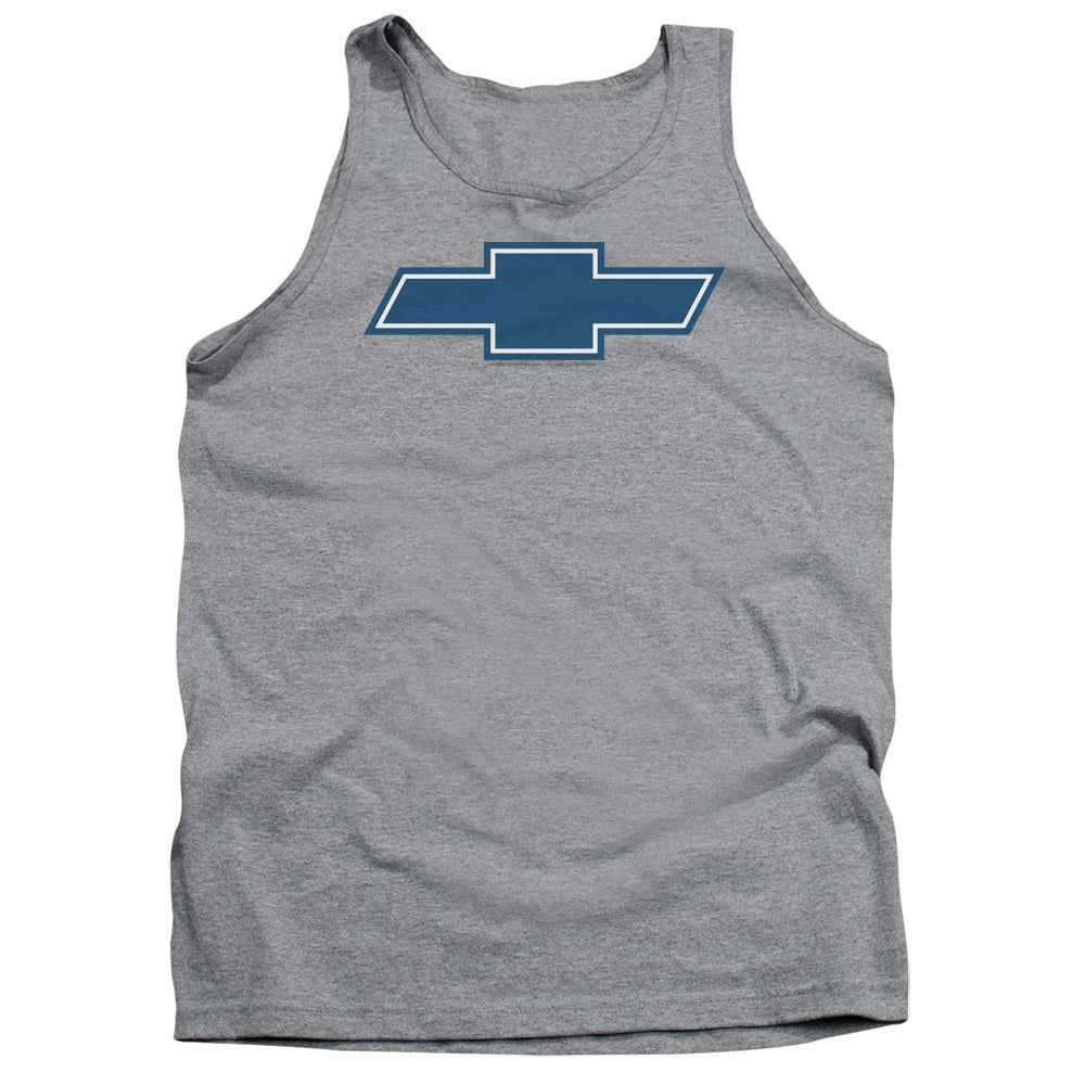 Chevrolet Simple Vintage Bowtie-Adult Tank Top-Athletic Heather