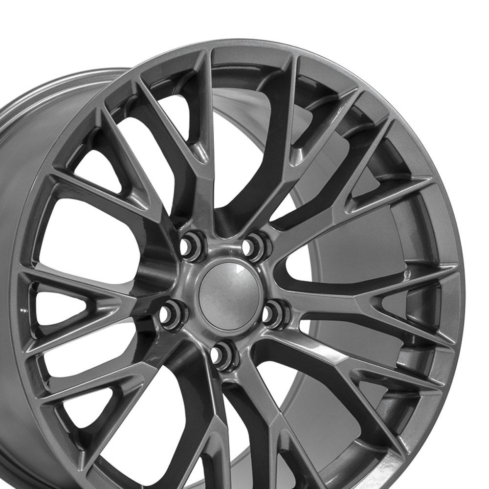 Replica Wheels Fits Chevrolet Camaro (Rear only) 1993-2002 18x10.5 Gunmetal - CV22