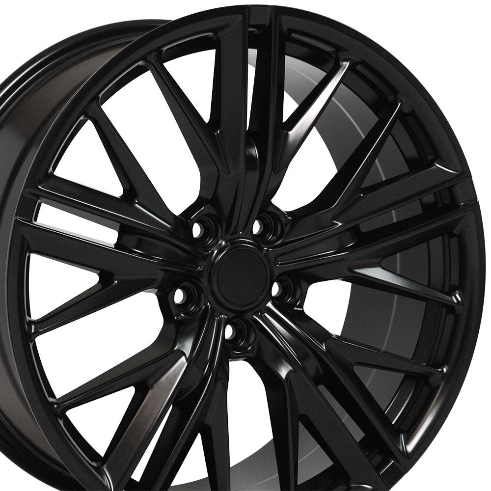 2010-2015 Chevrolet Camaro ZL1 Style Replica Wheels Staggered Set 20x8.5 & 20x9.5 Satin Black - CV25