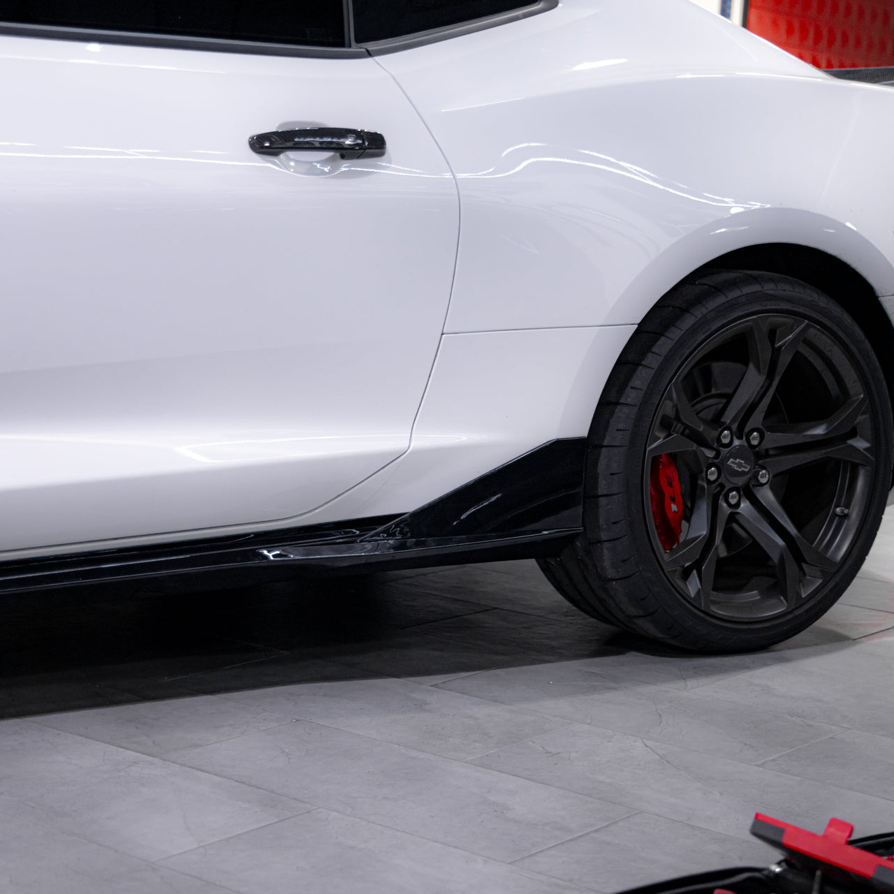 2016-2024 Chevy Camaro Evo Style Gloss Black Side Skirt Rockers SS/RS/LT