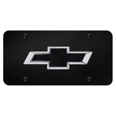 chevrolet-bowtie-license-plate-oem-style-black-bowtie-on-black