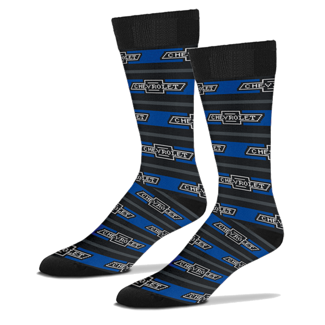 black and blue dress socks Navy Argyle Men's Dress Socks main image 1