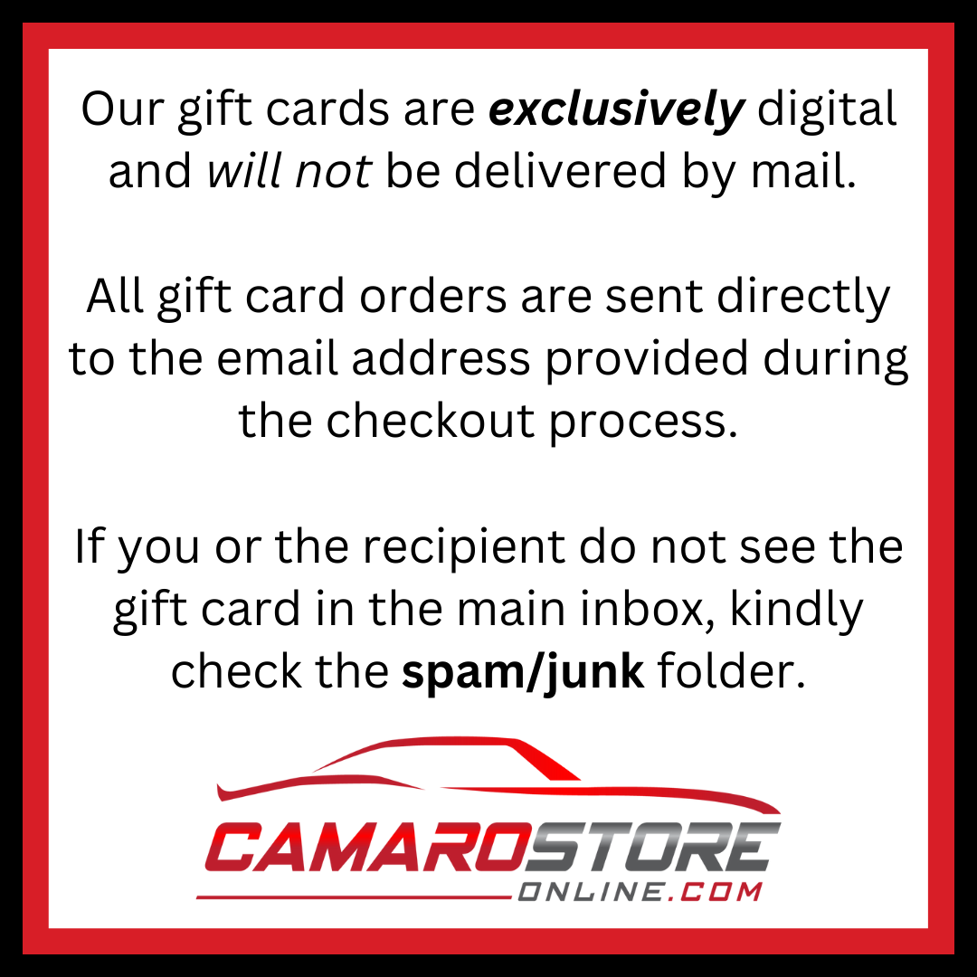 CamaroStoreOnline.com Gift Card