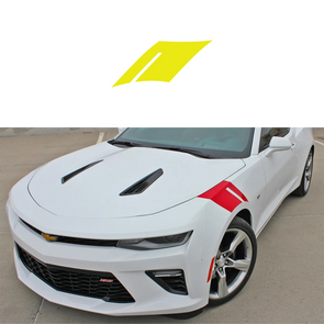 2016-2023 Chevrolet Camaro Fender Accent Hash Stripe Decal - Gloss Yellow - Passenger Side Only