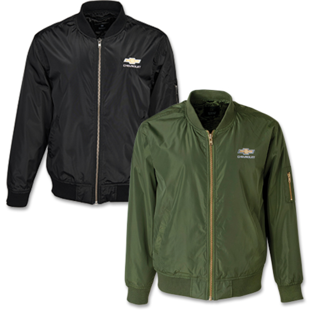 Chevrolet Gold Bowtie Unisex Bomber Jacket Camaro Store Online