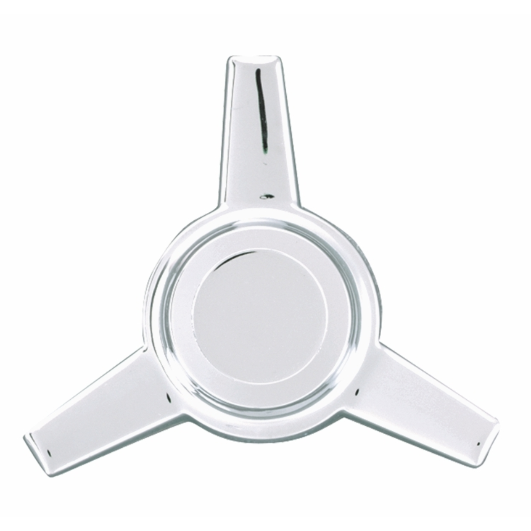 1968-1974 Chevrolet Camaro Chrome Plated Zinc 3 Bar Straight Spinner (Set of 4)