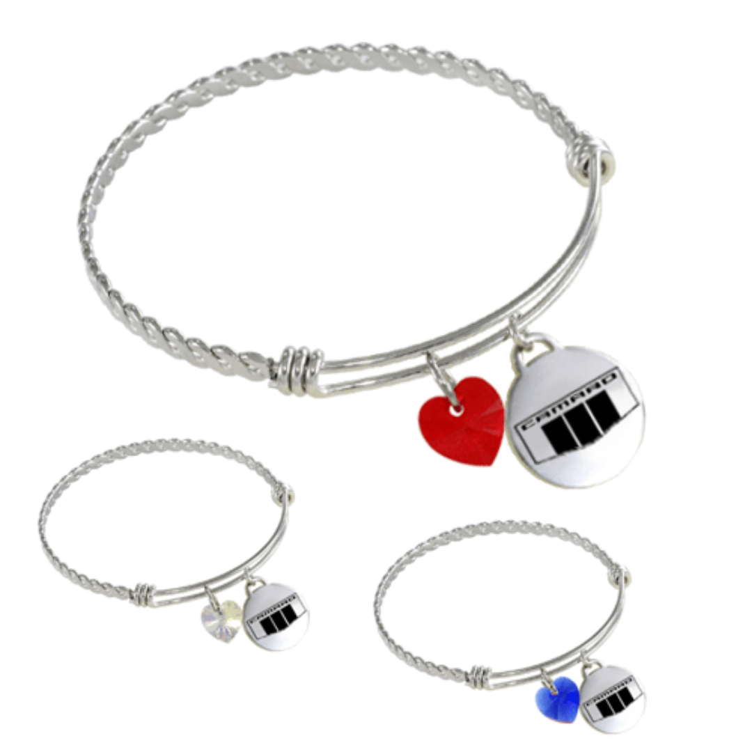 camaro-logo-crystal-twisted-wire-charm-bracelet