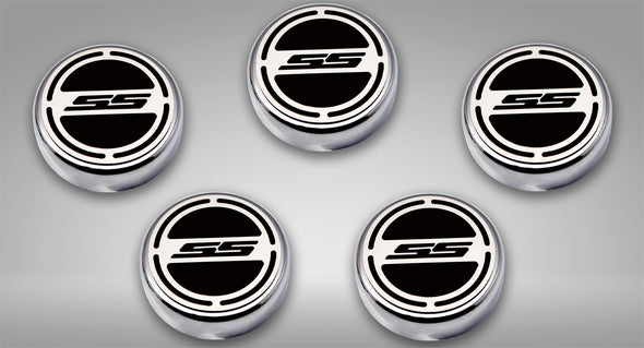 2010-2015 5th Gen Camaro V8 Fluid Cap Cover Set | "SS" | 5pc