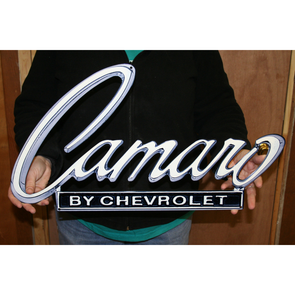 1968-1969 Camaro by Chevrolet Script Steel Sign
