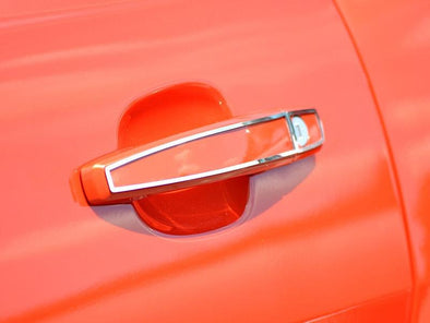 2010-2015 Camaro Door Handle Trim - 2Pc Polished Stainless Steel