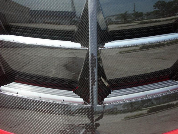 2012-2013 5th Gen Camaro ZL1 Hood Vent Trim Kit - Brushed Stainless Steel