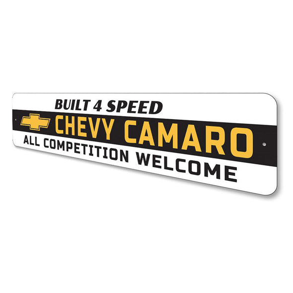 Camaro - Built 4 Speed - Aluminum Sign
