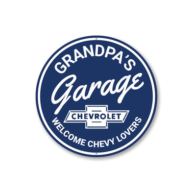 grandpas-garage-welcome-chevy-lovers-aluminum-sign
