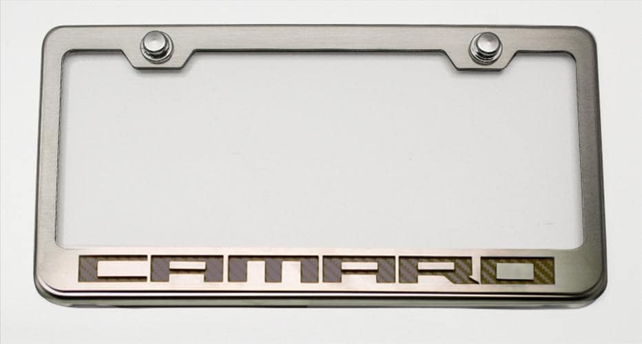 camaro-license-plate-frame-with-camaro-lettering