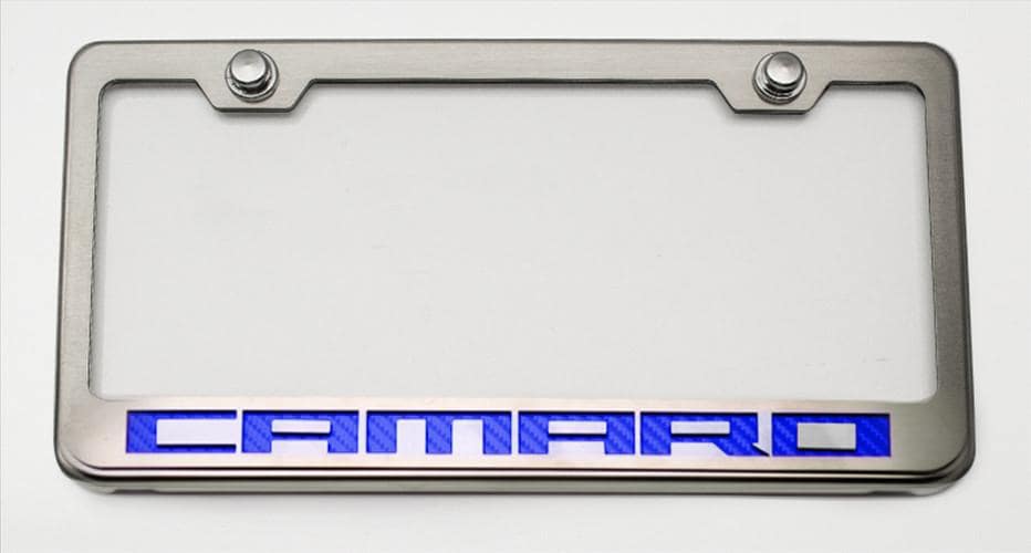 camaro-license-plate-frame-with-camaro-lettering