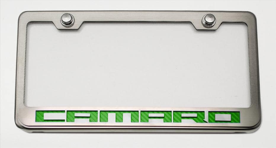 camaro-license-plate-frame-with-camaro-lettering