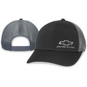 chevy-racing-bowtie-black-grey-mesh-performance-fabric-hat-cap