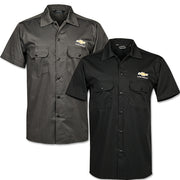 chevrolet-gold-bowtie-mens-work-shirt