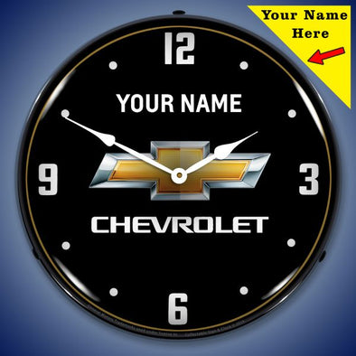 chevrolet-bowtie-lighted-clock-personalize-option