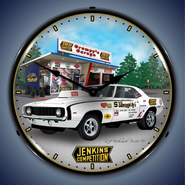 Lighted Jenkins 1969 Camaro Clock
