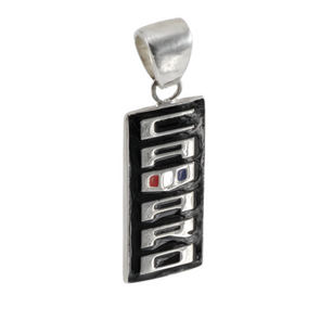 Camaro Emblem Vertical Pendant | Sterling Silver