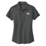 ladies-chevrolet-gold-bowtie-nike-golf-dri-fit-crosshatch-polo