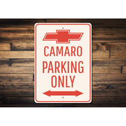 camaro-parking-only-aluminum-sign